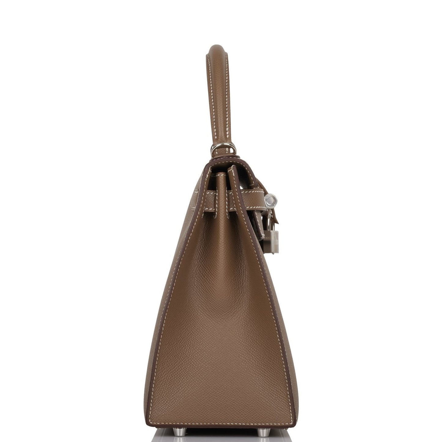 Hermes Kelly 28 Sellier Etoupe Epsom Palladium Hardware