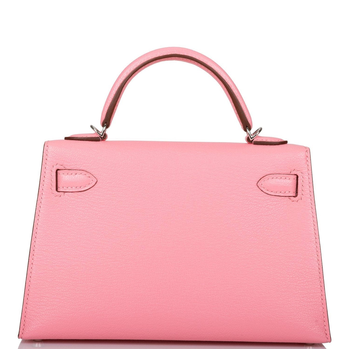 Hermes Kelly 20 Sellier Rose Confetti Verso Chevre Palladium Hardware