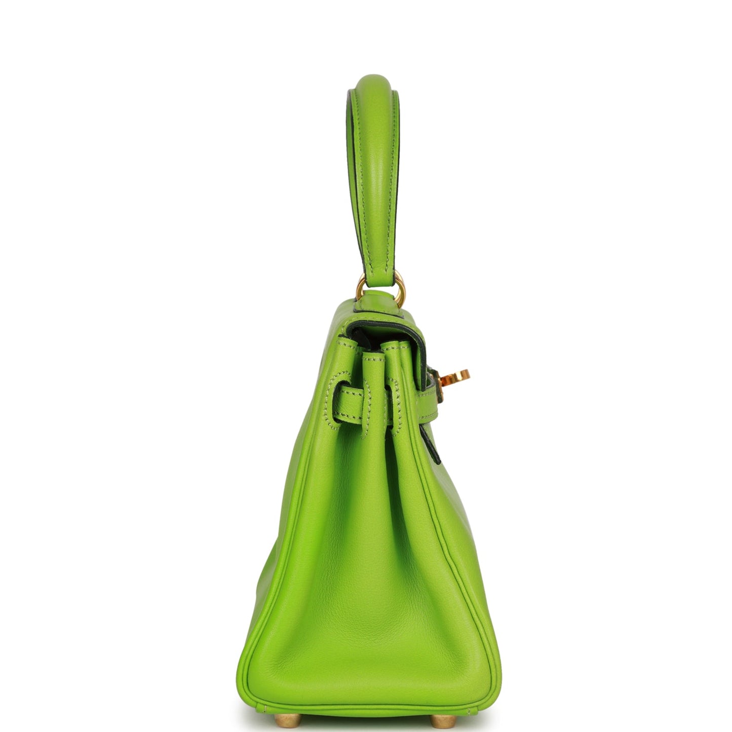 Hermes Kelly 20 Retourne Vert Cru Gulliver Gold Hardware