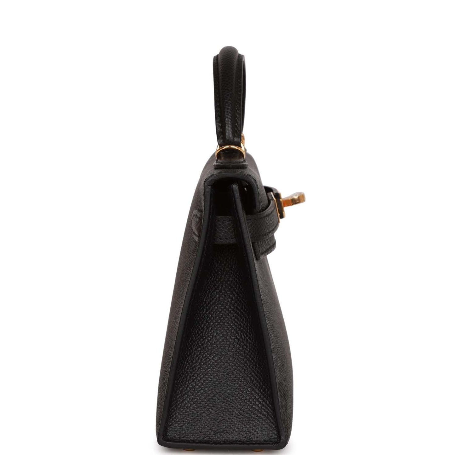Hermes Kelly 20 Sellier Black Epsom Gold Hardware