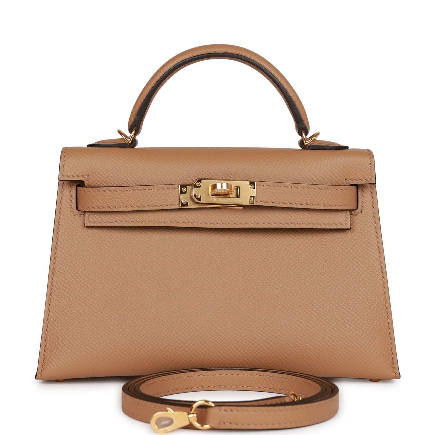 Hermes Kelly 20 Sellier Chai Epsom Gold Hardware
