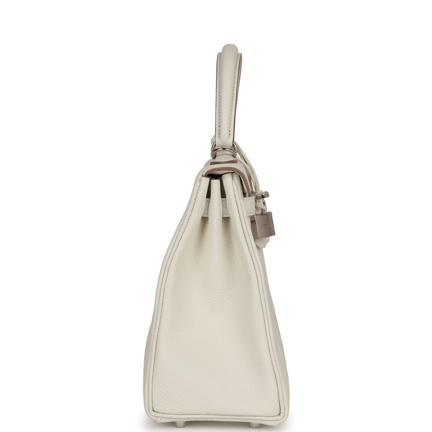 Hermes Kelly 25 Retourne Mushroom Togo Palladium Hardware