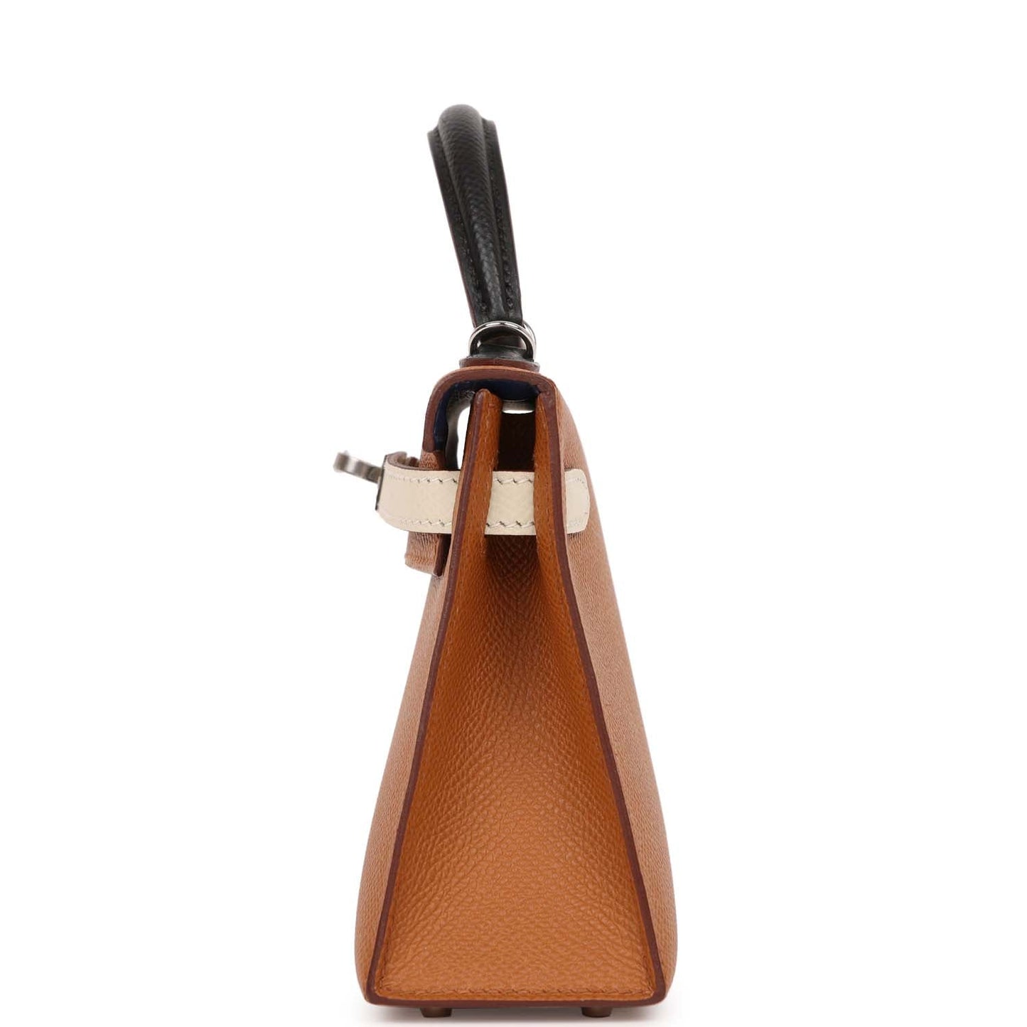 Hermes Kelly 20 Sellier Tri-color Gold, Black and Nata Epsom Palladium Hardware