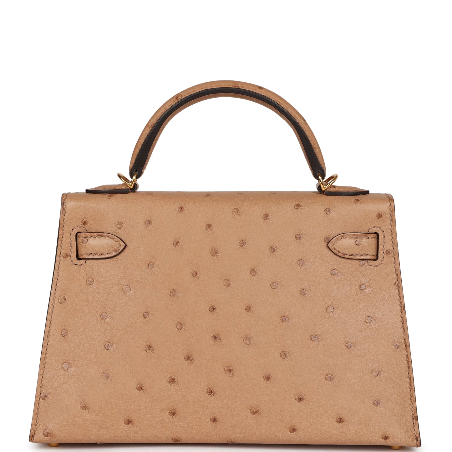 Hermes Kelly 20 Sellier Chai Ostrich Gold Hardware