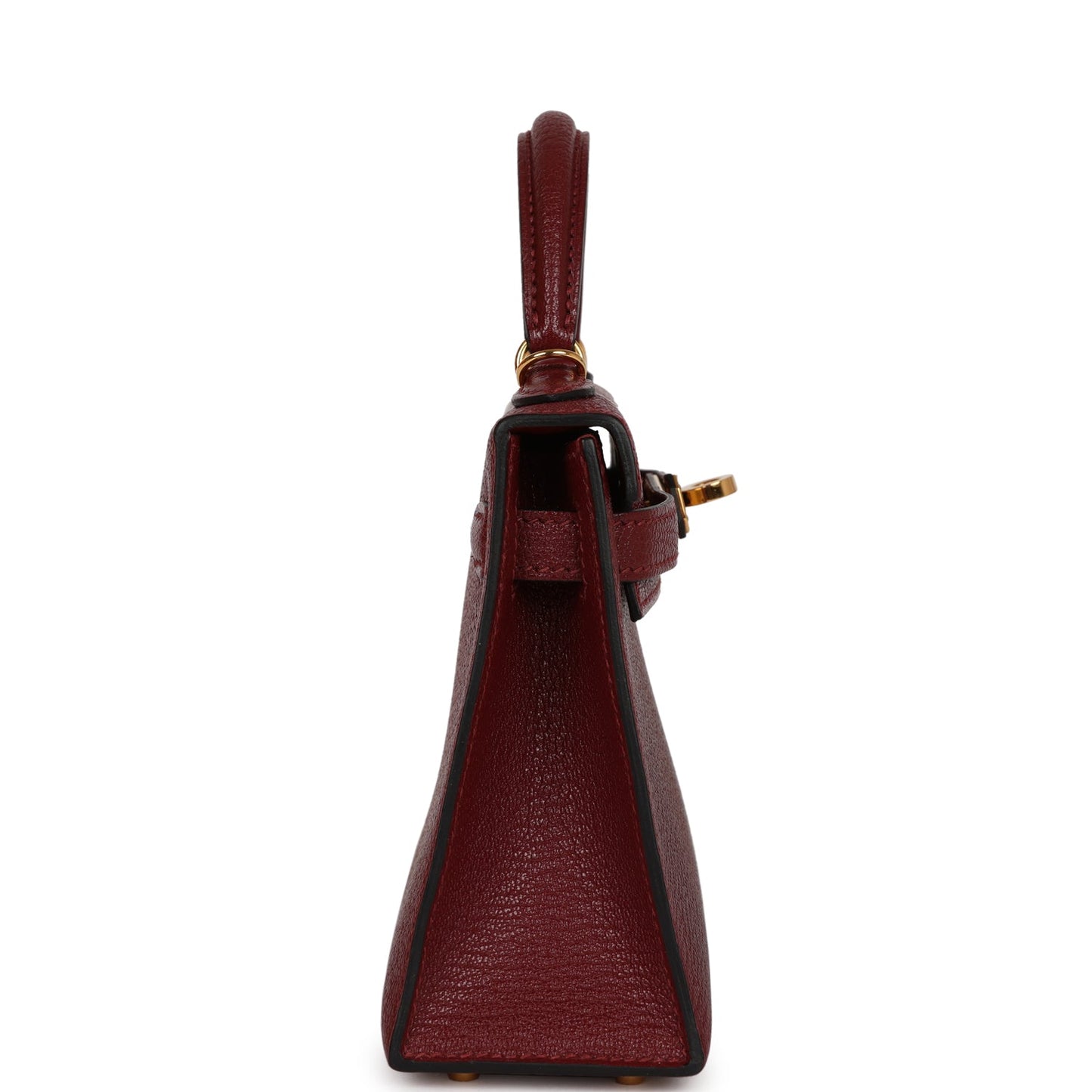 Top Quality Luxury Hermes Kelly 20 Rouge Grenat Chevre Gold Hardware