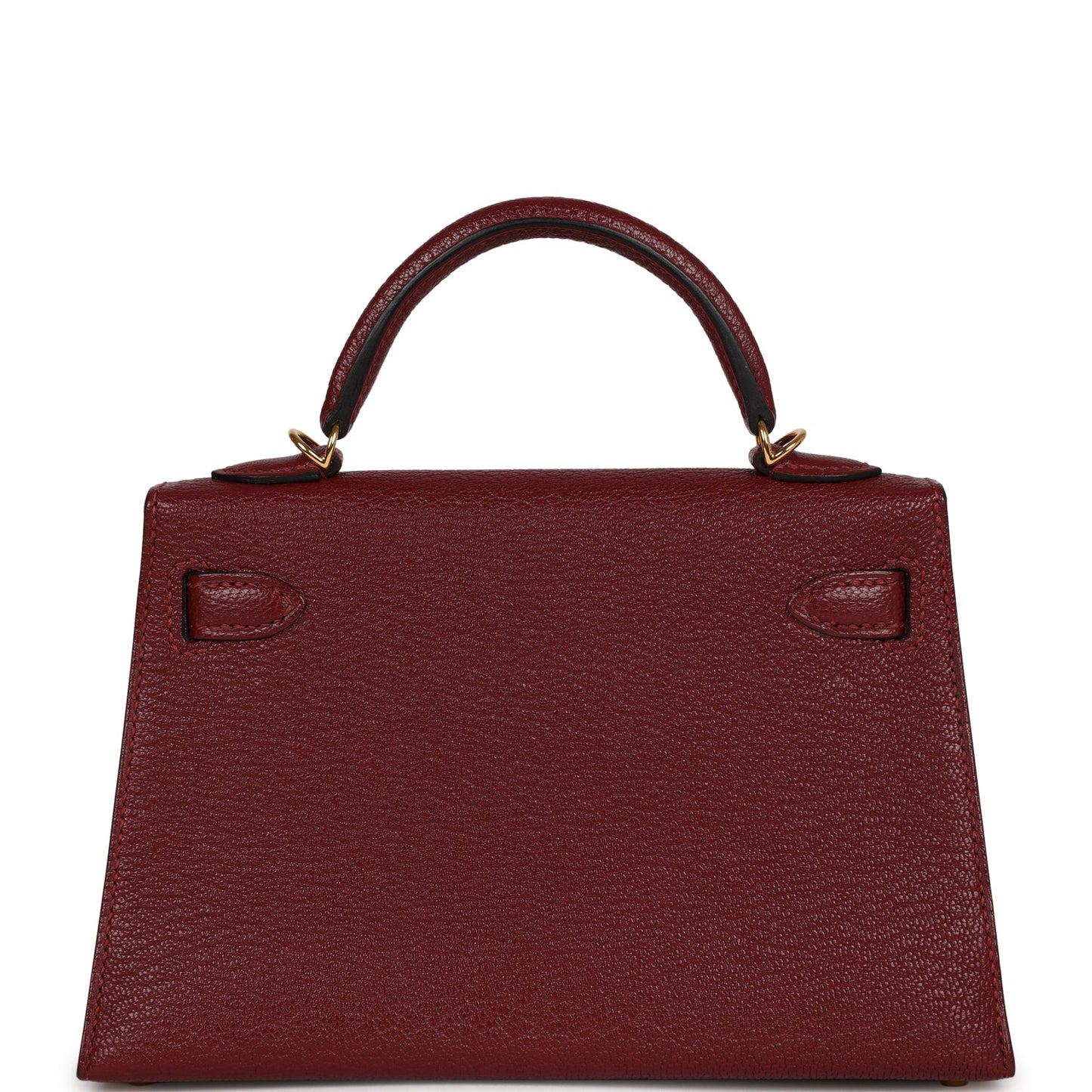 Top Quality Luxury Hermes Kelly 20 Rouge Grenat Chevre Gold Hardware