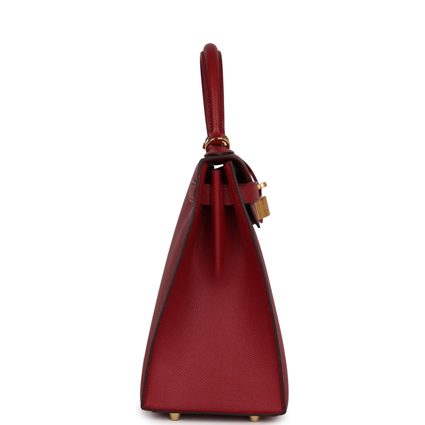 Luxury Hermes Kelly Sellier 28 Rouge Grenat Epsom Gold Hardware