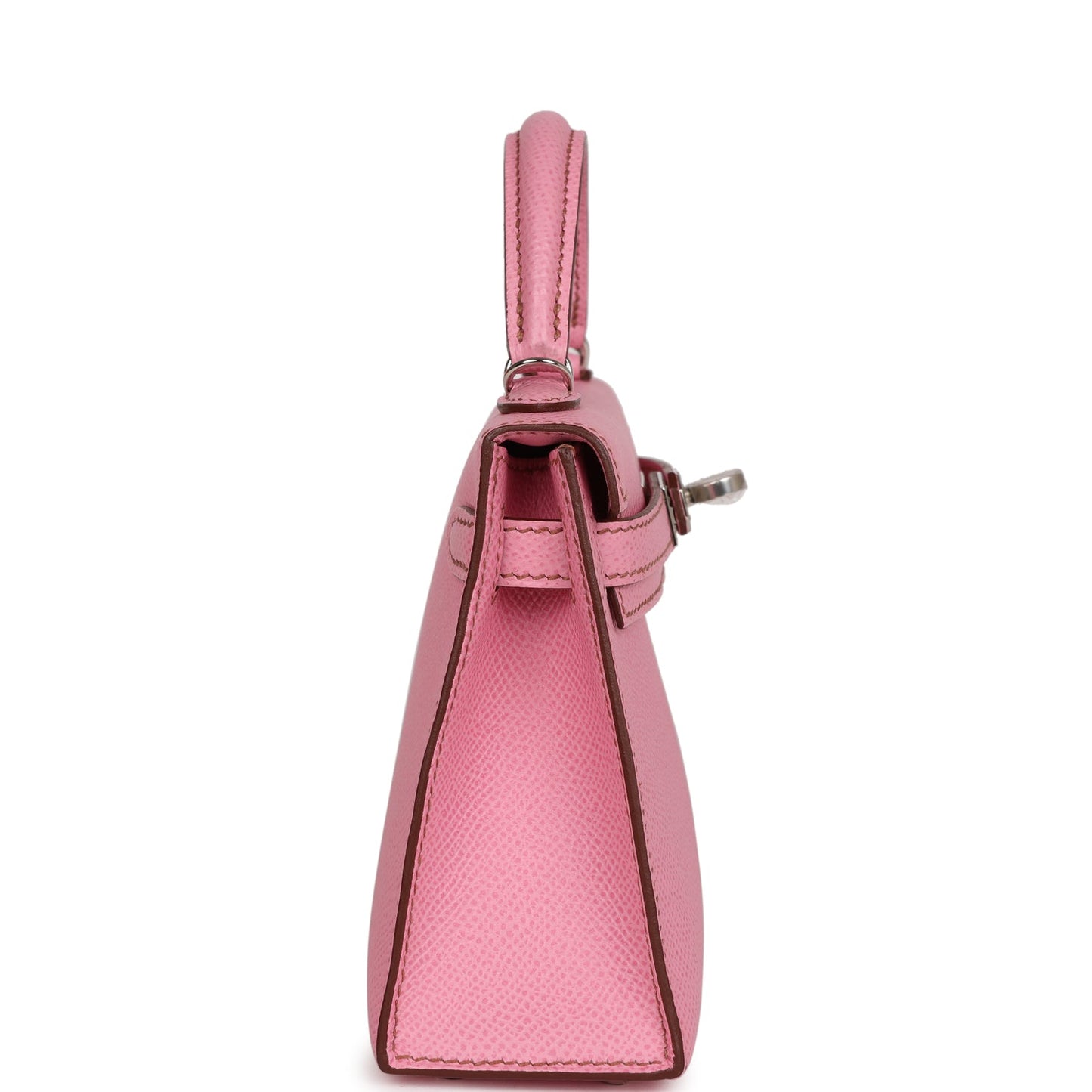 Luxury Hermes Kelly Sellier 20 Bubblegum Epsom Palladium Hardware