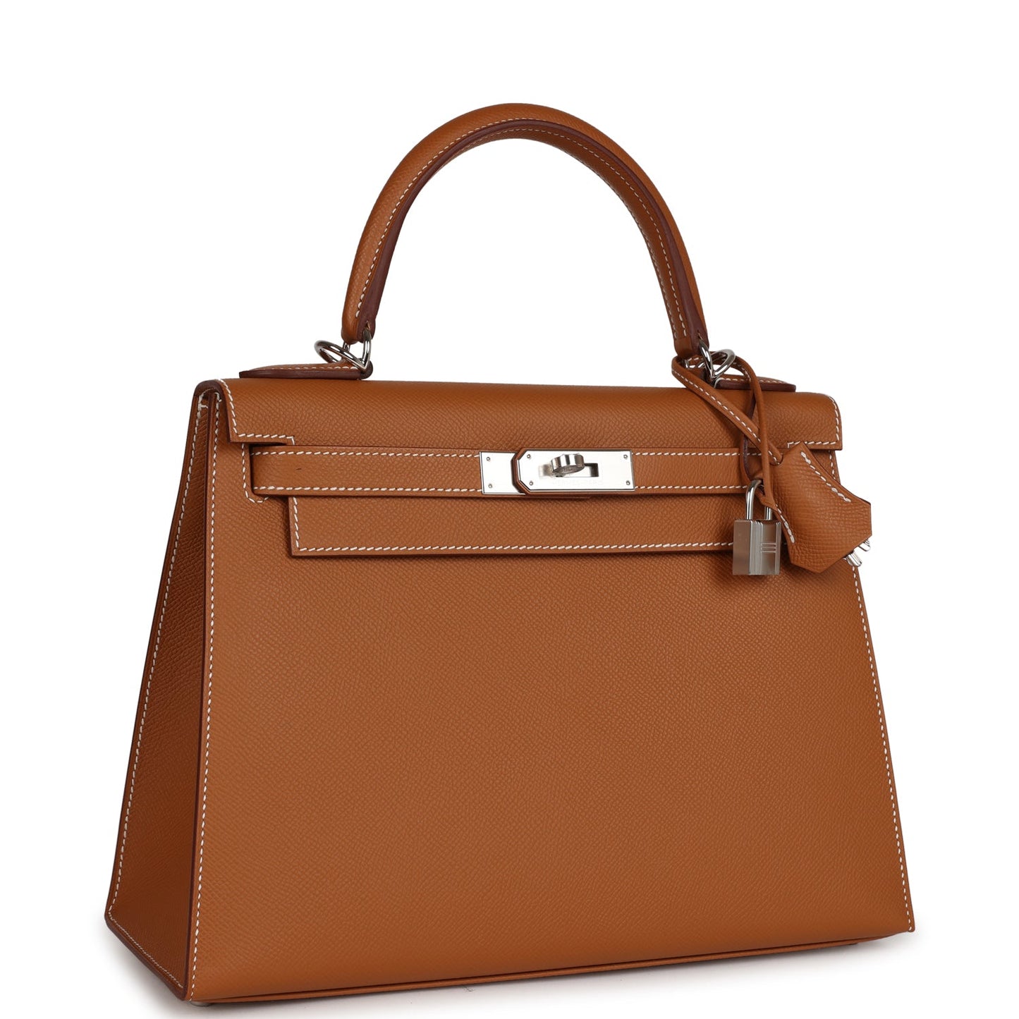 Luxury Hermes Kelly Sellier 28 Gold Epsom Palladium Hardware