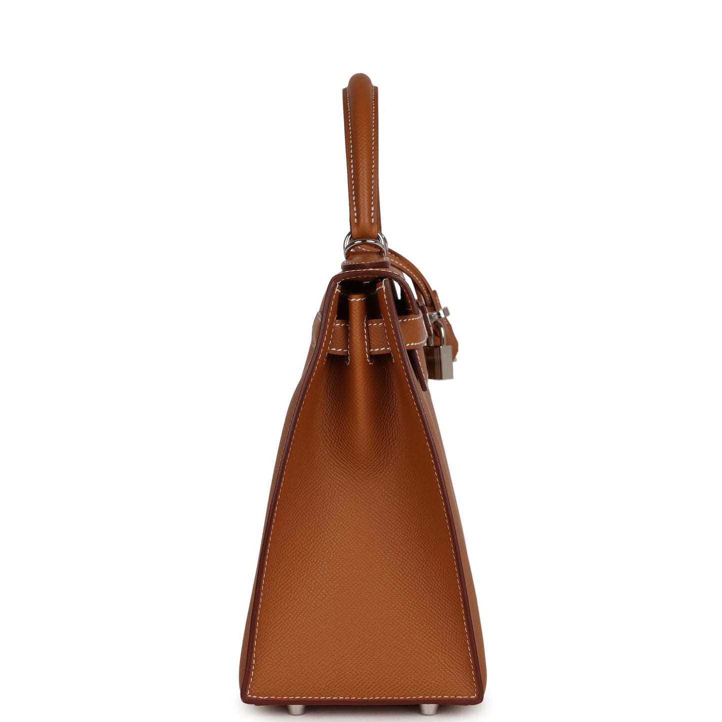 Luxury Hermes Kelly Sellier 28 Gold Epsom Palladium Hardware