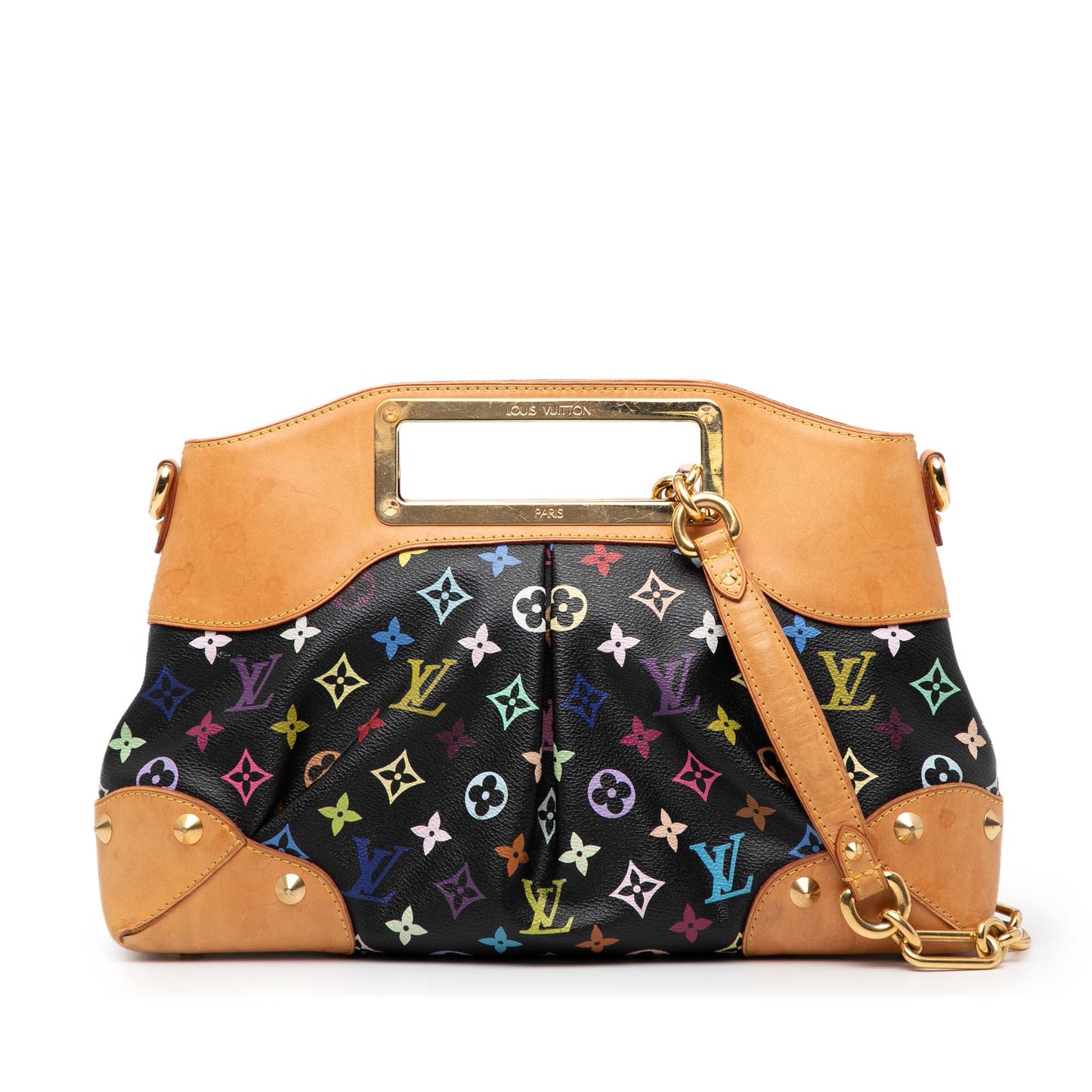 Black Louis Vuitton Monogram Multicolore Judy MM Satchel