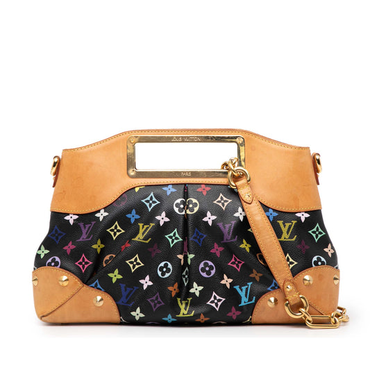 Black Louis Vuitton Monogram Multicolore Judy MM Satchel