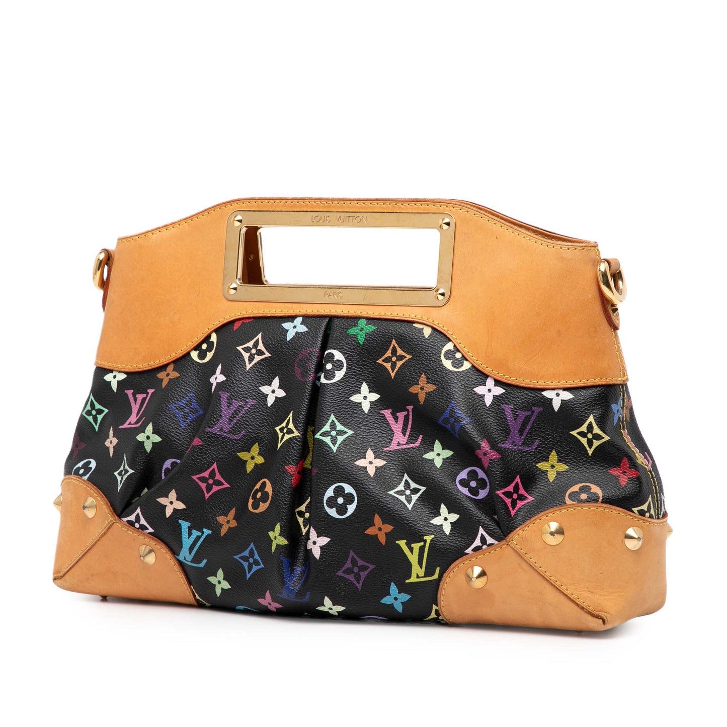 Black Louis Vuitton Monogram Multicolore Judy MM Satchel