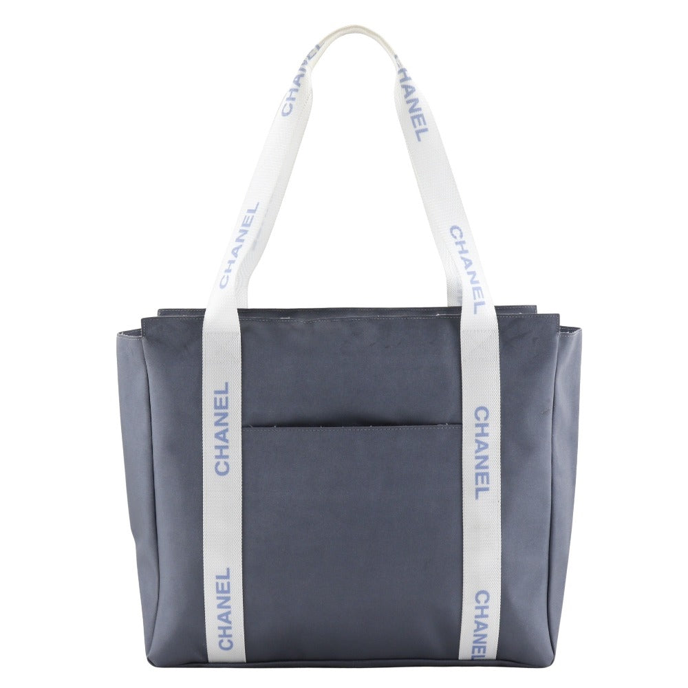 Chanel Nylon Logo Tote Bag Classic Flap