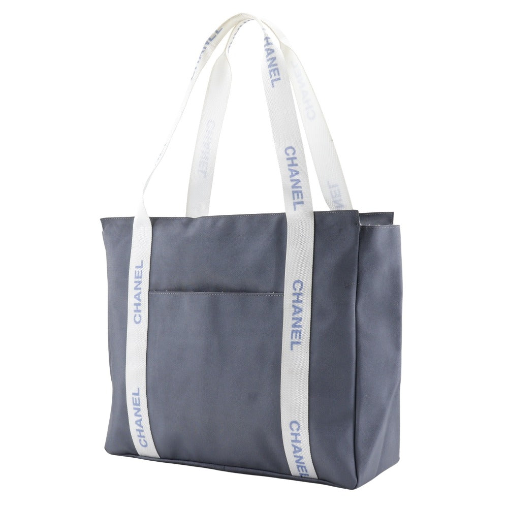 Chanel Nylon Logo Tote Bag Classic Flap