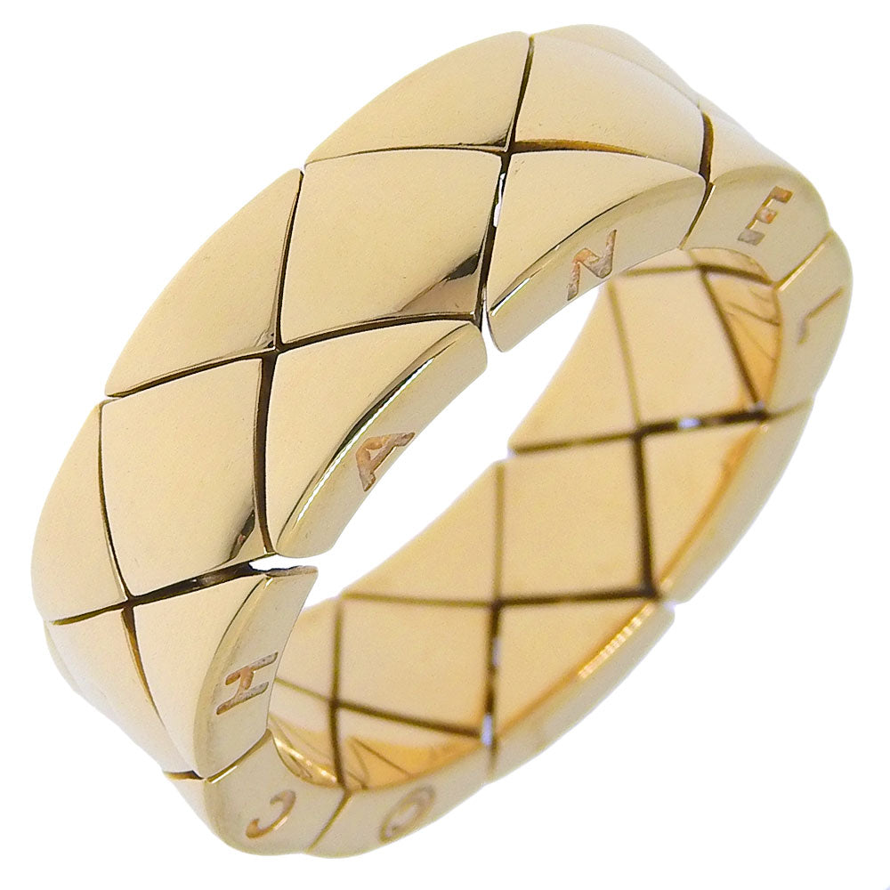 CHANEL Ring K18 yellow gold gold Matrasse Women 54