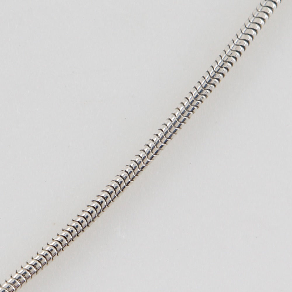 CHANEL Necklace Silver925 Silver Snake Chain NO.5 Clover icon Women