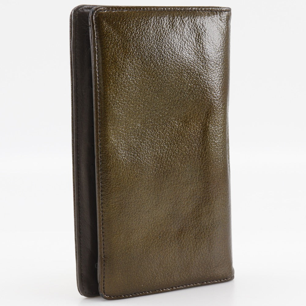 CHANEL Long Wallet Purse enamel bronze COCO Mark Women