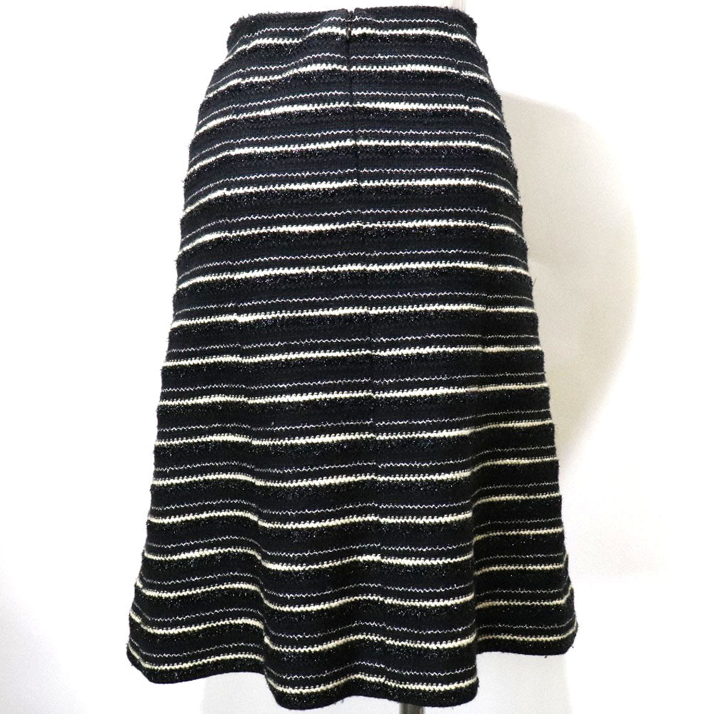 CHANEL skirt P19873V11554 tweed black flare skirt Women 38