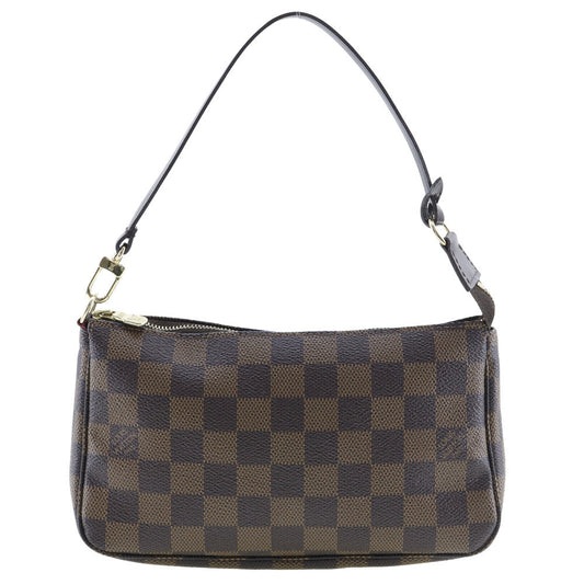 LOUIS VUITTON Pouch Damier canvas Brown Accessory pouch Women