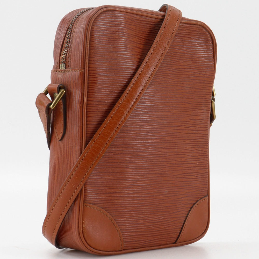 LOUIS VUITTON Shoulder Bag Epi Leather Brown vintage Danube unisex(Unisex)