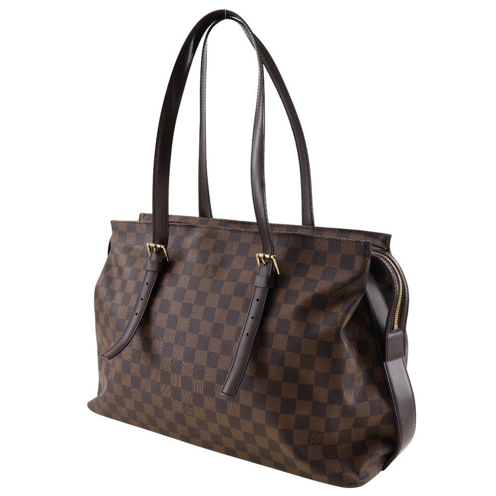 LOUIS VUITTON Shoulder Bag Damier canvas Brown Chelsea unisex(Unisex)