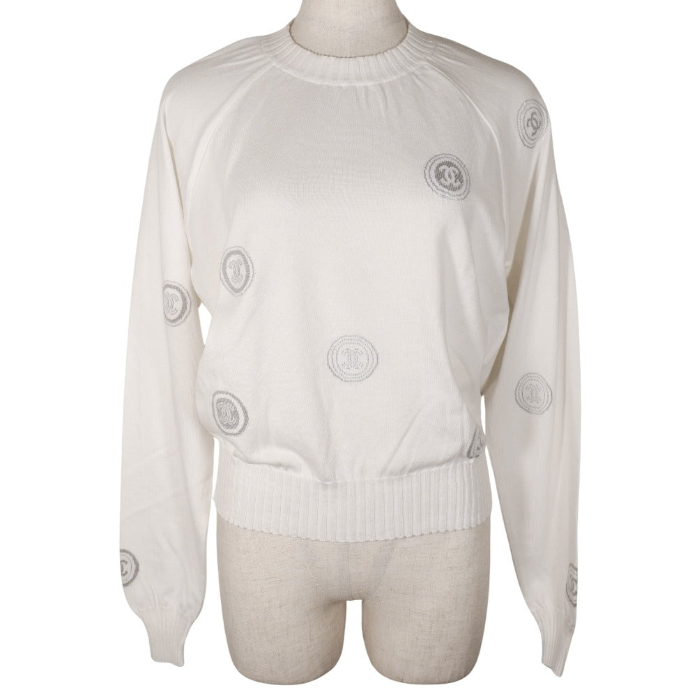 Chanel Cotton Coco Mark Sweater Classic Flap Tote
