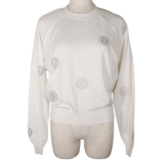 Chanel Cotton Coco Mark Sweater Classic Flap Tote