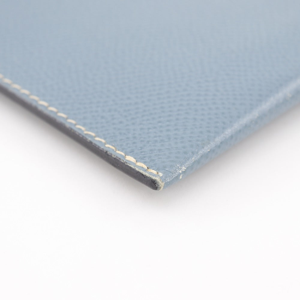 HERMES Shoulder Bag Courchevel light blue Amery Women