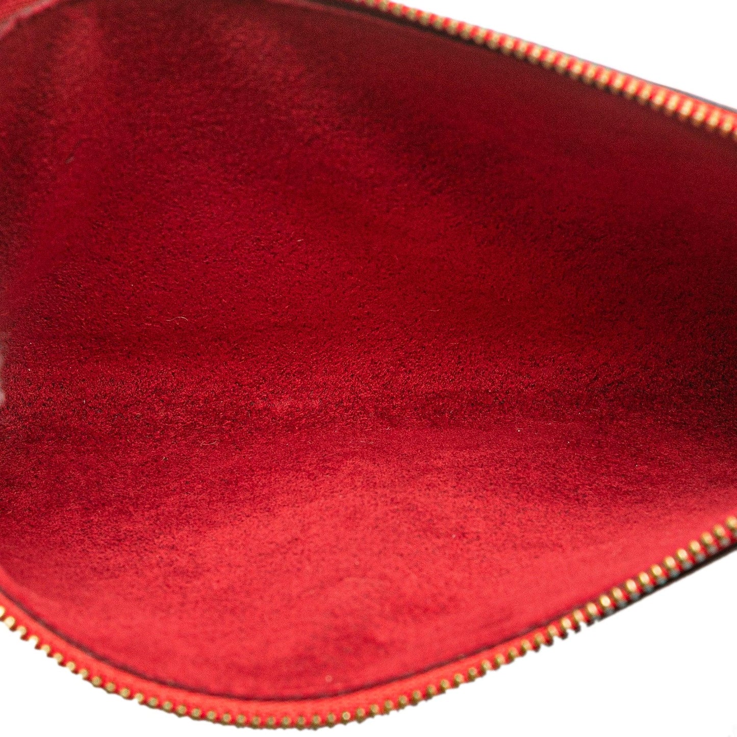 Red Louis Vuitton Epi Pochette Accessoires Shoulder Bag