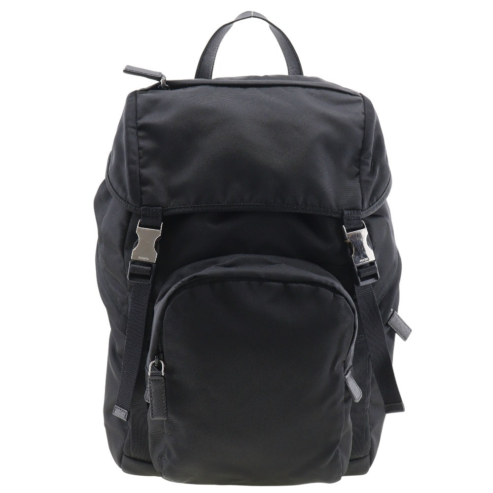PRADA Backpack 2VZ135 Nylon black unisex(Unisex)