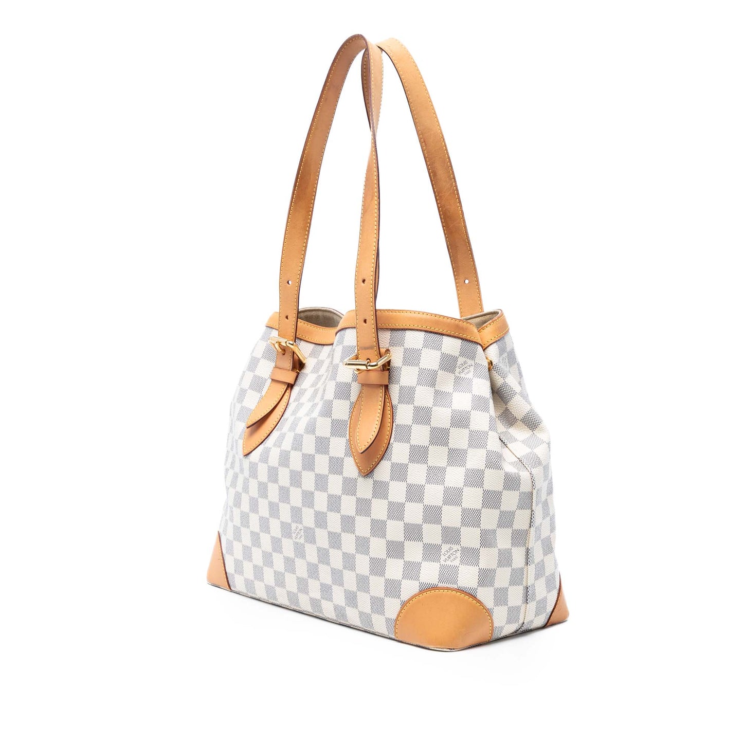 White Louis Vuitton Damier Azur Hampstead MM Tote Bag