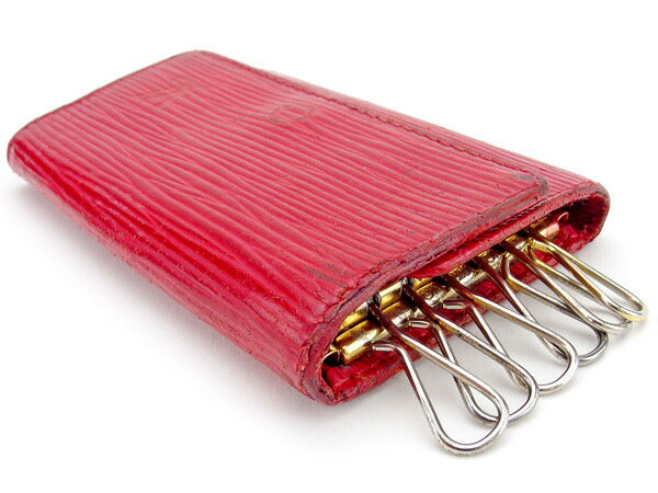 LOUIS VUITTON Key case Key holder M63817 Castilian red Multicles6