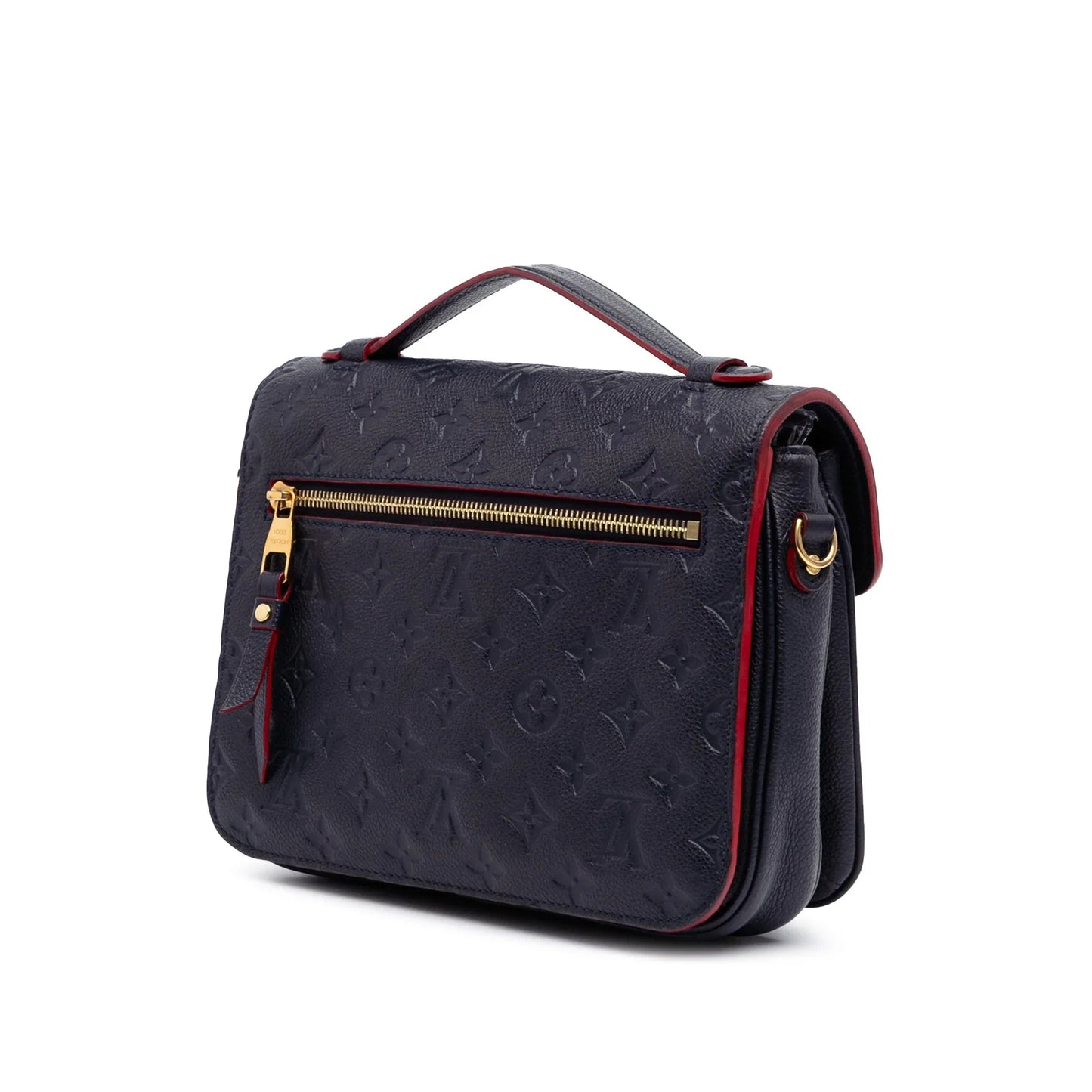 Blue Louis Vuitton Monogram Empreinte Pochette Metis Satchel