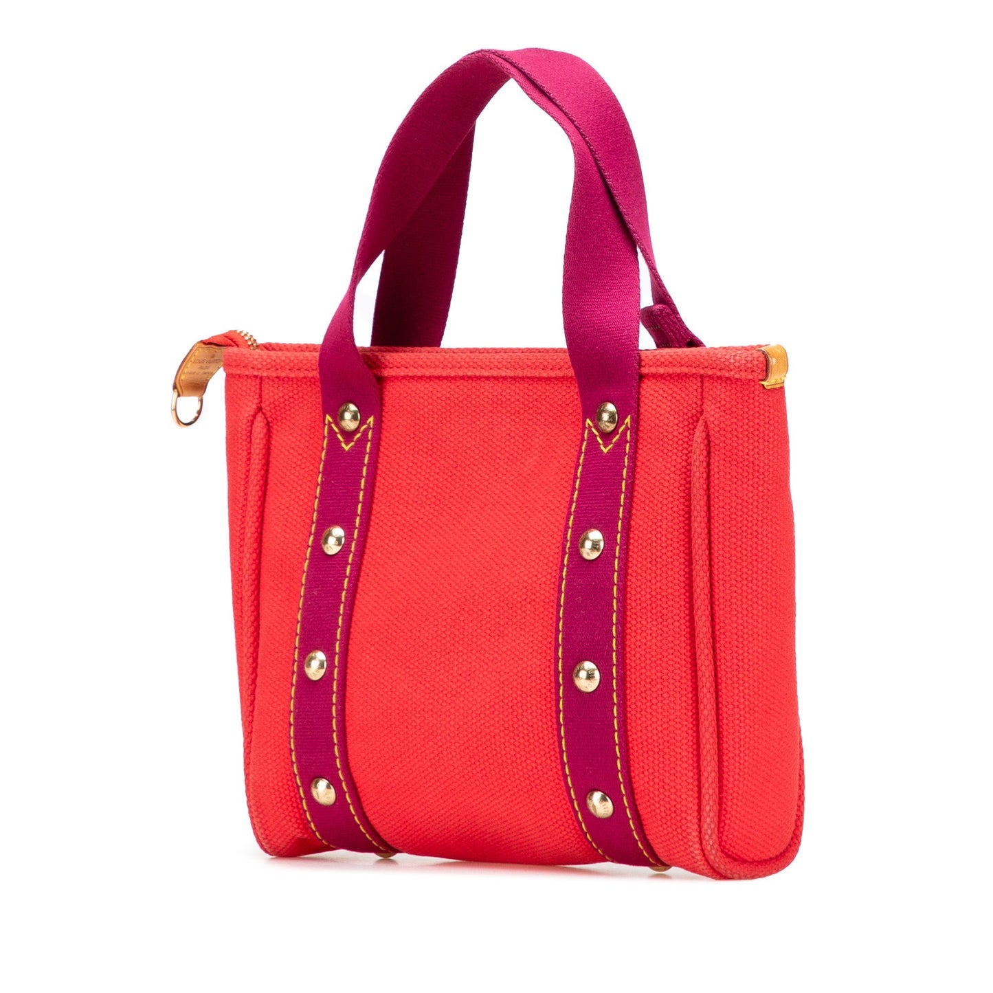 Red Louis Vuitton Antigua Cabas PM Handbag