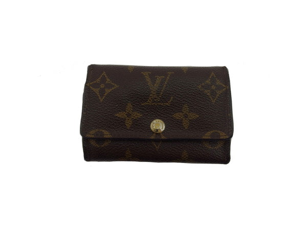 LOUIS VUITTON Key case Key holder  Brown x Beige x Gold