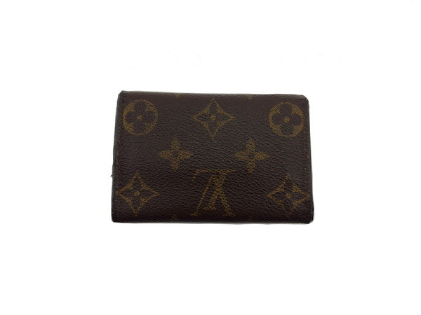 LOUIS VUITTON Key case Key holder  Brown x Beige x Gold