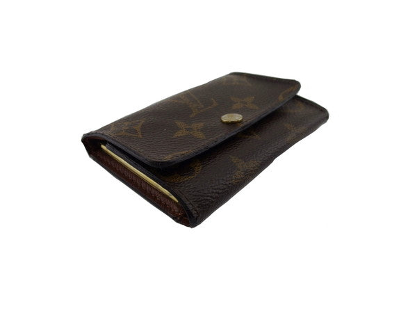 LOUIS VUITTON Key case Key holder  Brown x Beige x Gold