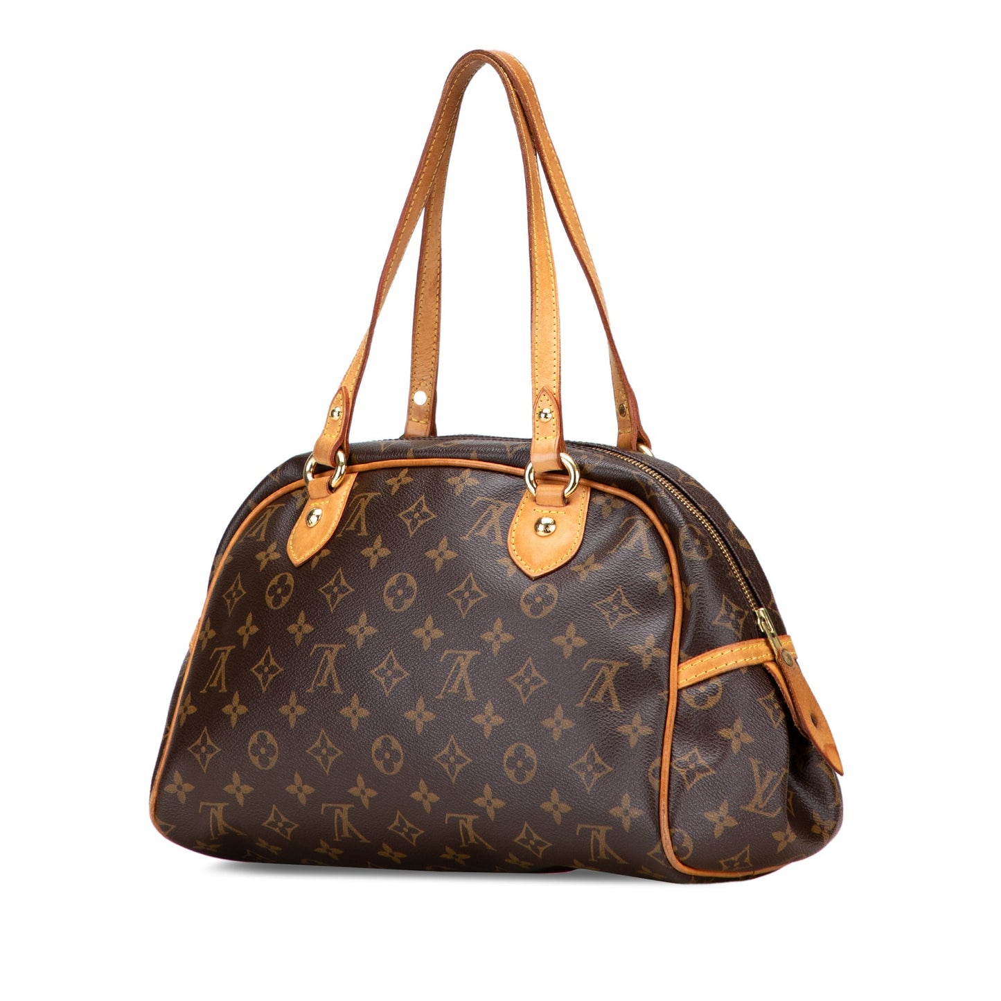 Brown Louis Vuitton Monogram Montorgueil PM Handbag