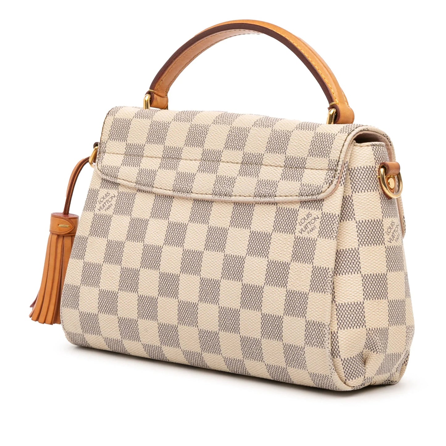 White Louis Vuitton Damier Azur Croisette Satchel