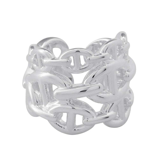 HERMES Chaine d'Ancre Anchene Ring Size GM/53 SV925