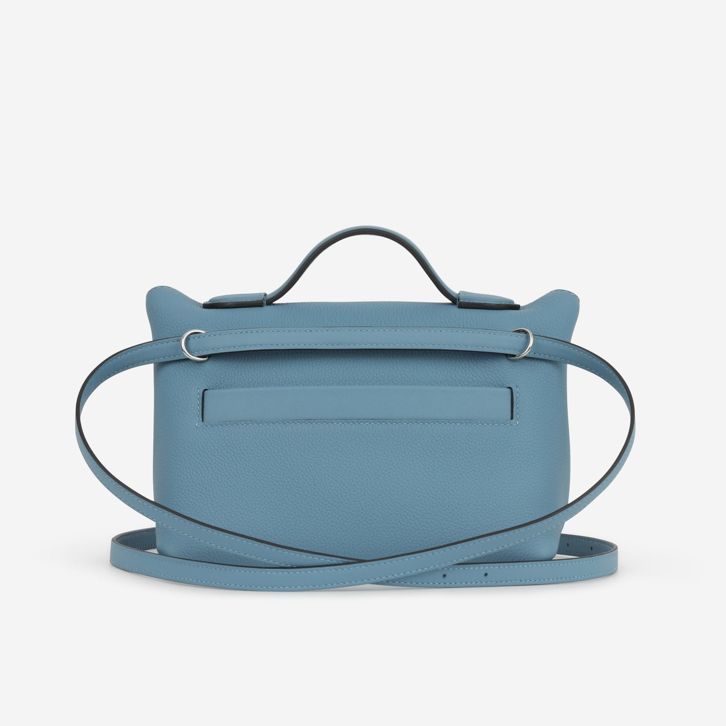 Hermès Mini 24/24 - Bleu Jean Togo / Swift | Palladium Hardware