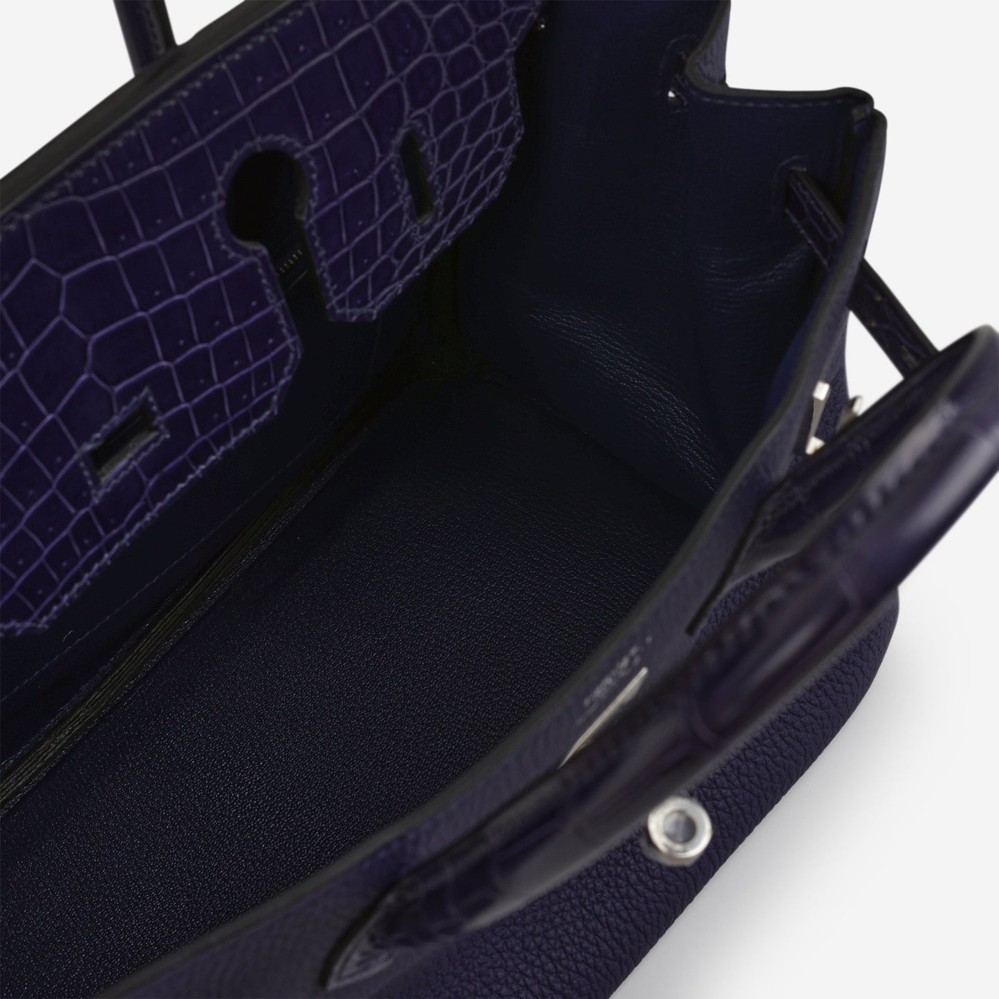 Hermès Birkin 30 Touch - Bleu Encre Togo / Crocodile Niloticus | Palladium Hardware