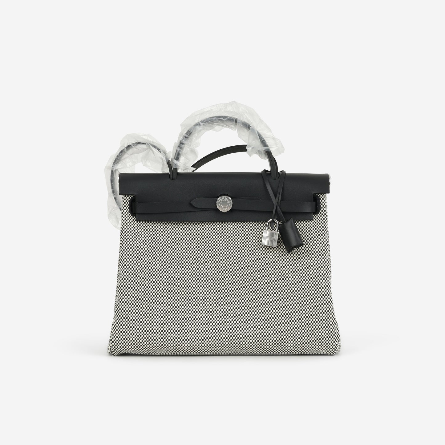 Hermès Herbag 31 - Black Quadrille / Hunter | Palladium Hardware