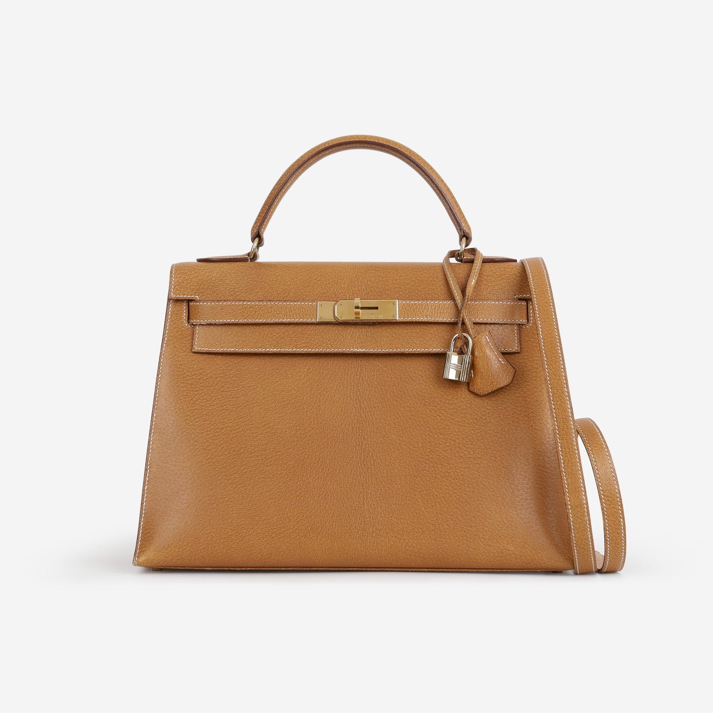Hermès Vintage Kelly 32 - Gold Courchevel | Gold Hardware