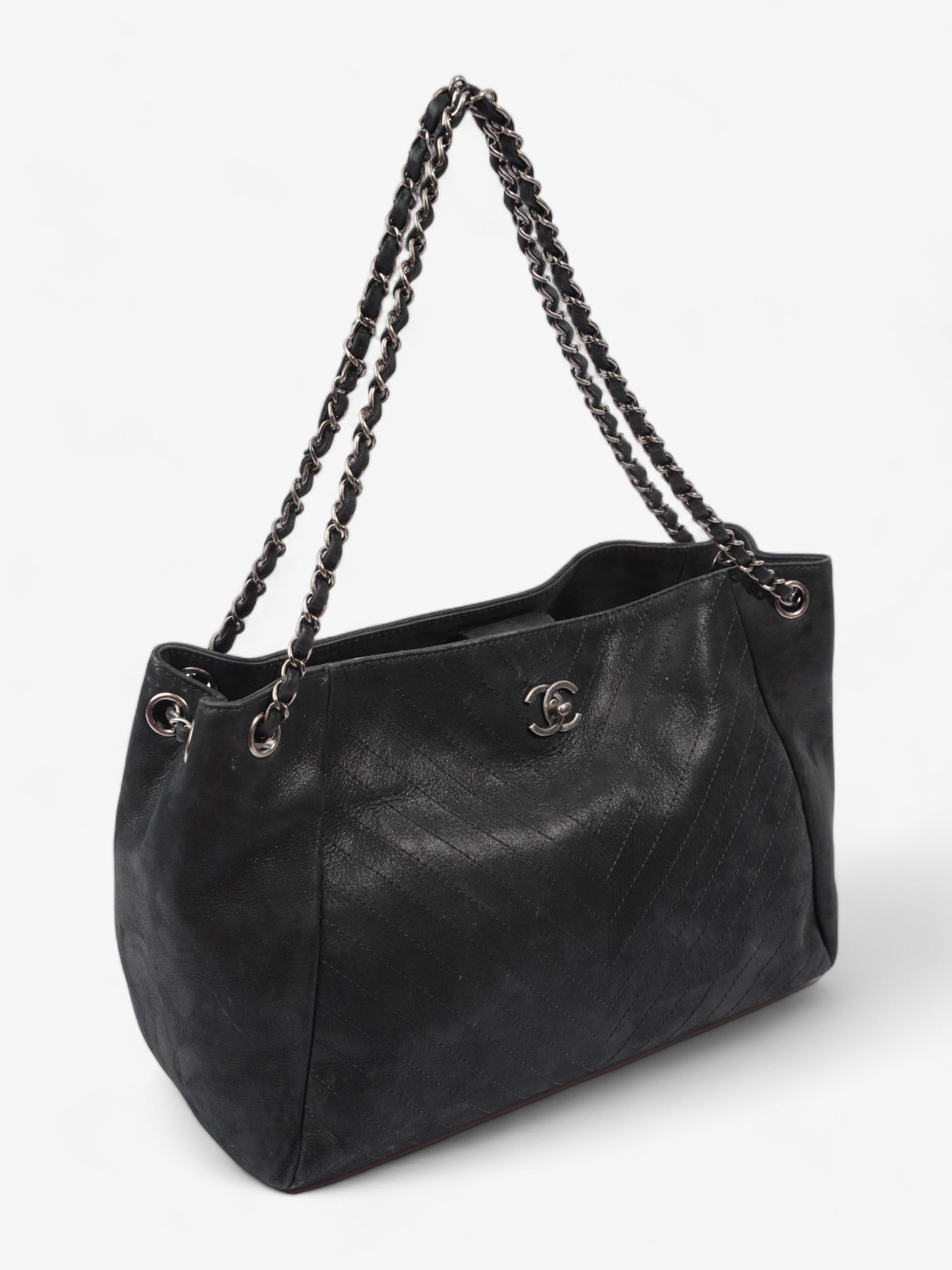 Chanel Large CC Tote Black Leather