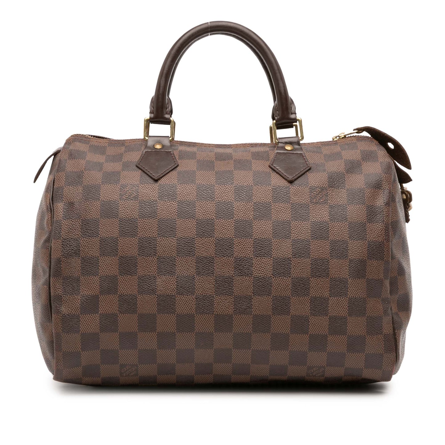 Brown Louis Vuitton Damier Ebene Speedy 30 Boston Bag