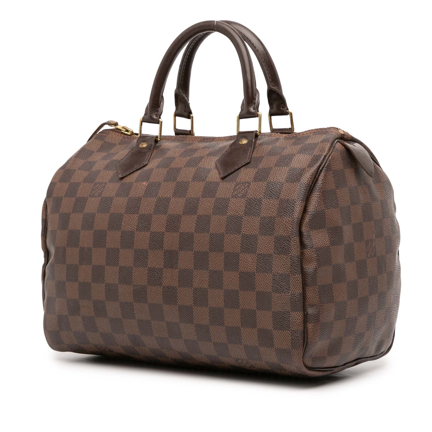 Brown Louis Vuitton Damier Ebene Speedy 30 Boston Bag