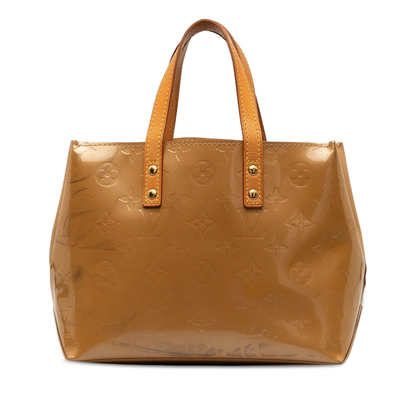 Brown Louis Vuitton Monogram Vernis Reade PM Handbag