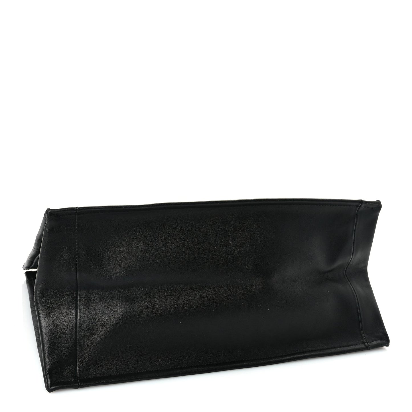 Christian Dior Calfskin Embossed Medium Book Tote Black